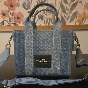 Marc Jacobs Light Blue Crystal Small Tote Bag